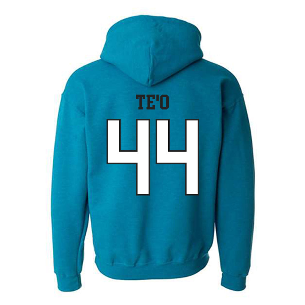 Coastal Carolina - NCAA Football : Malaki Te'o - Classic Fashion Shersey Hooded Sweatshirt-1