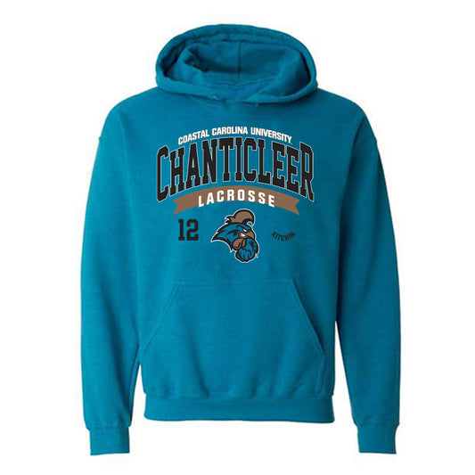 Coastal Carolina - NCAA Women's Lacrosse : Evelyn Kitchin - Classic Fashion Shersey Hooded Sweatshirt
