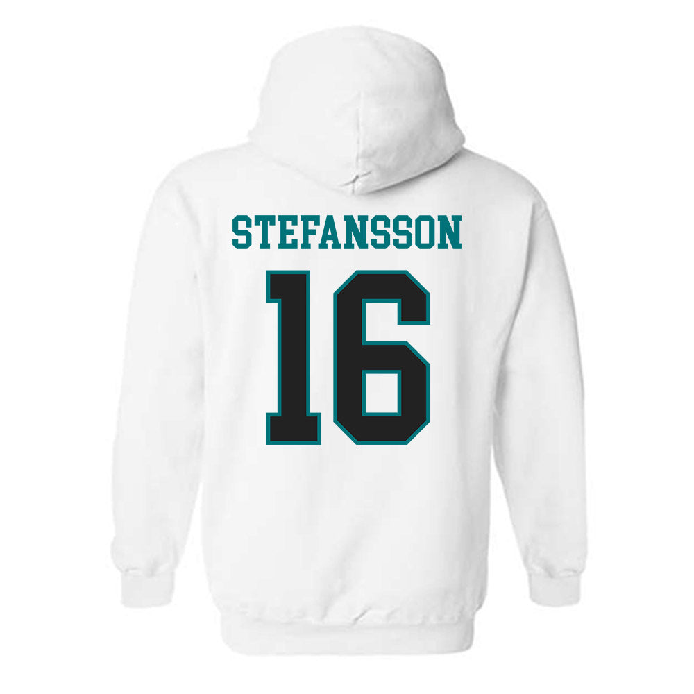 Coastal Carolina - NCAA Men's Soccer : Gudjon Stefansson - Classic Fashion Shersey Hooded Sweatshirt-1