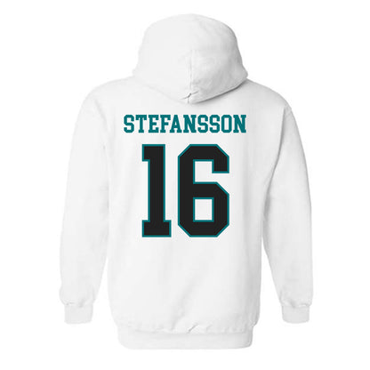 Coastal Carolina - NCAA Men's Soccer : Gudjon Stefansson - Classic Fashion Shersey Hooded Sweatshirt-1