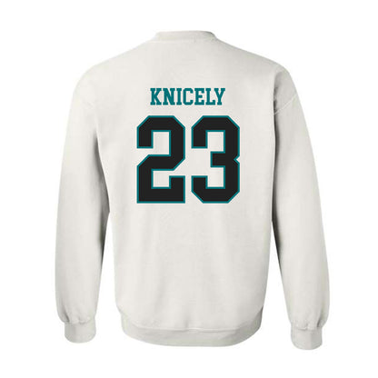 Coastal Carolina - NCAA Football : Dom Knicely - Classic Fashion Shersey Crewneck Sweatshirt-1