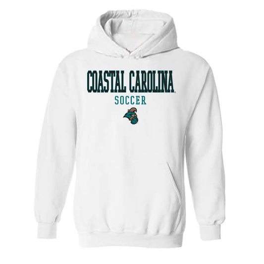 Coastal Carolina - NCAA Men's Soccer : Christian Cook - Classic Fashion Shersey Hooded Sweatshirt-0
