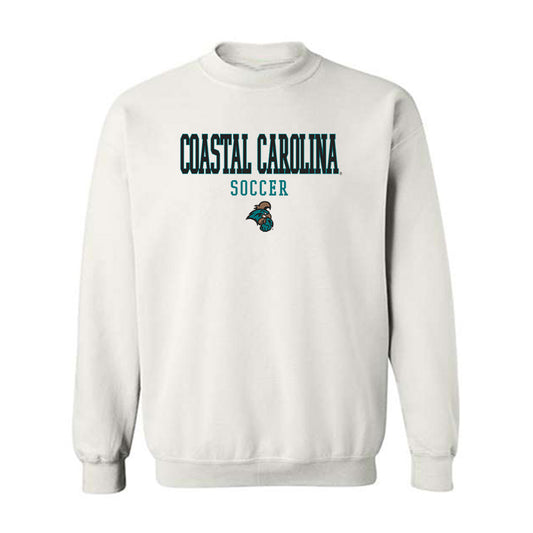Coastal Carolina - NCAA Men's Soccer : Gudjon Stefansson - Classic Fashion Shersey Crewneck Sweatshirt-0