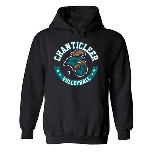 Coastal Carolina - NCAA Women's Volleyball : Jalyn Stout - Classic Fashion Shersey Hooded Sweatshirt-0