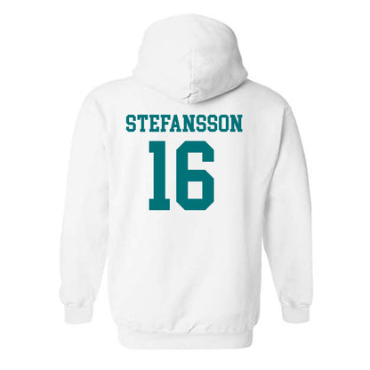 Coastal Carolina - NCAA Men's Soccer : Gudjon Stefansson - Classic Shersey Hooded Sweatshirt-1