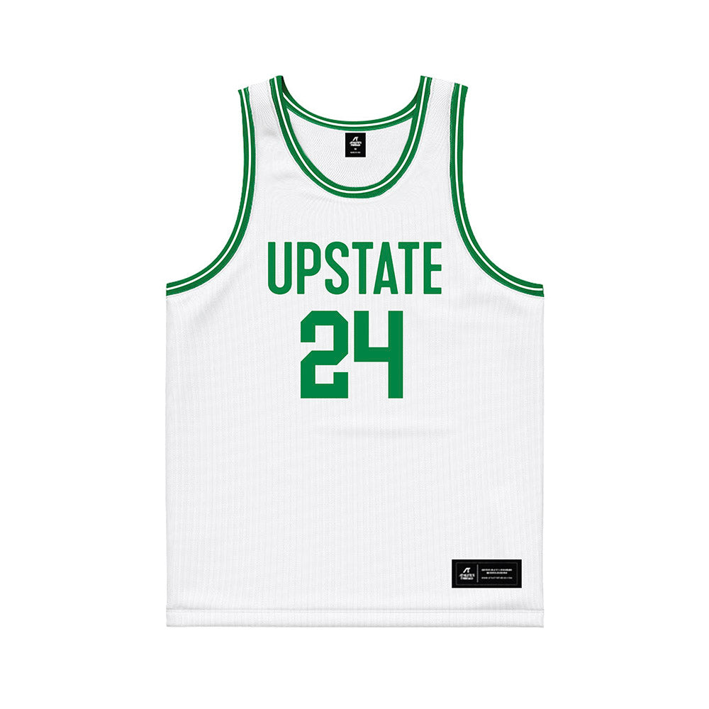 USC Upstate - NCAA Women's Basketball : Jessalyn Troy - White Basketball Jersey-0