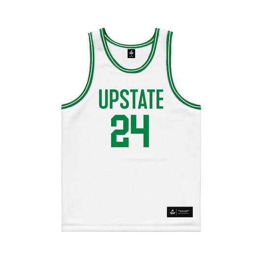 USC Upstate - NCAA Women's Basketball : Jessalyn Troy - White Basketball Jersey-0