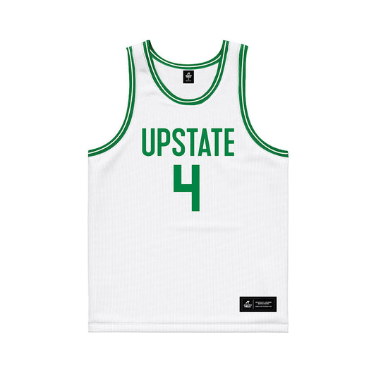 USC Upstate - NCAA Women's Basketball : Kinley Paterson - White Basketball Jersey-0