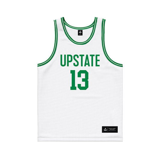 USC Upstate - NCAA Women's Basketball : Aijah Palmore - White Basketball Jersey-0