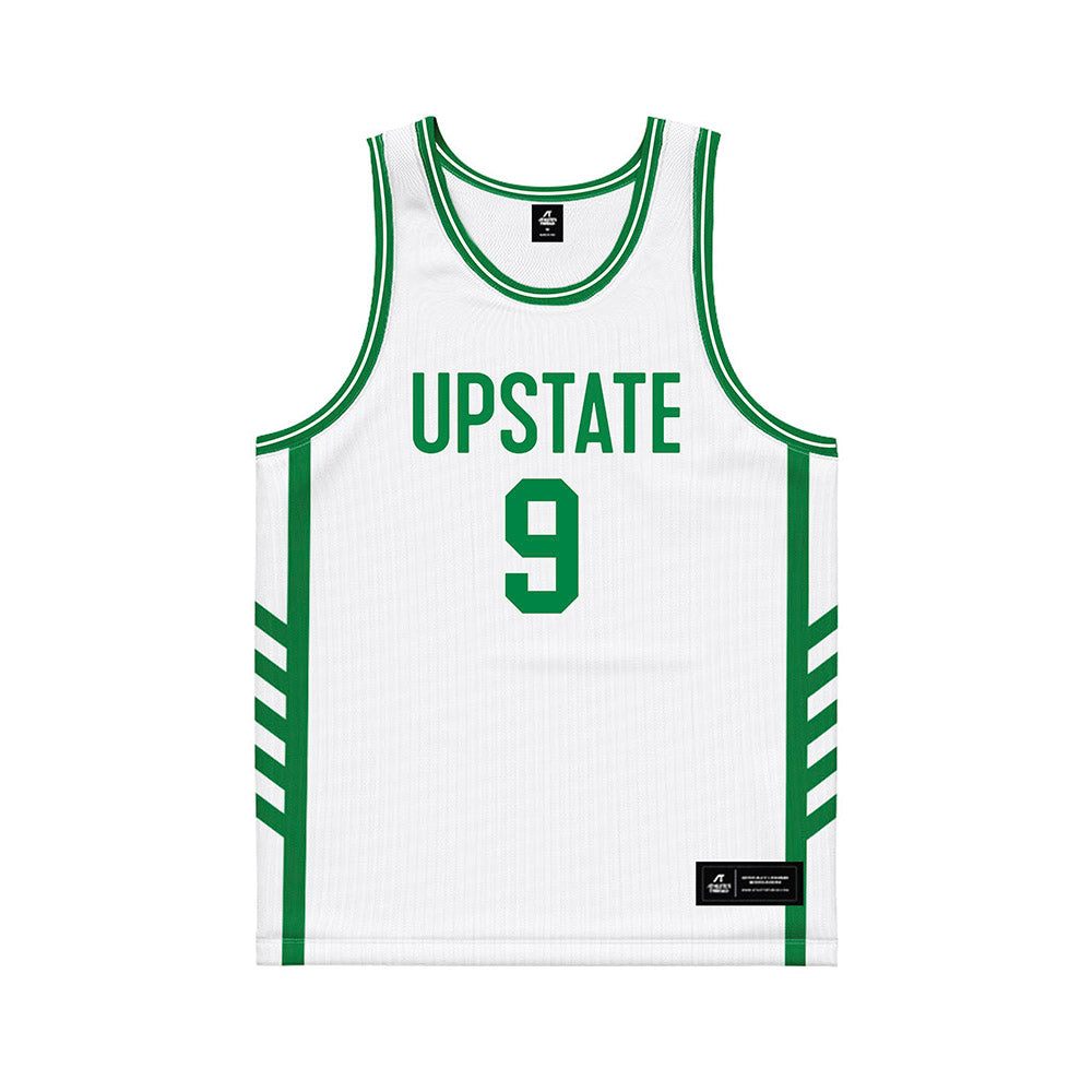 USC Upstate - NCAA Men's Basketball : Mason Bendinger - White Basketball Jersey-1