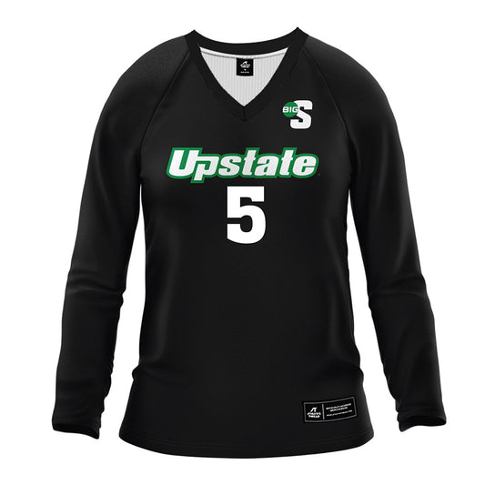 USC Upstate - NCAA Women's Volleyball : Alyssa Hook - Black Volleyball Jersey-0
