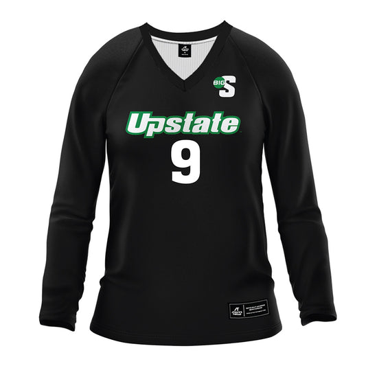 USC Upstate - NCAA Women's Volleyball : Cora Hamilton - Black Volleyball Jersey-0