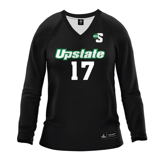 USC Upstate - NCAA Women's Volleyball : Kennedy Lauck - Black Volleyball Jersey