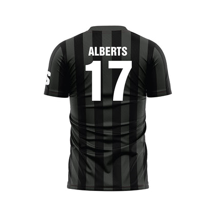 USC Upstate - NCAA Men's Soccer : Christopher Alberts - Black Soccer Jersey-1