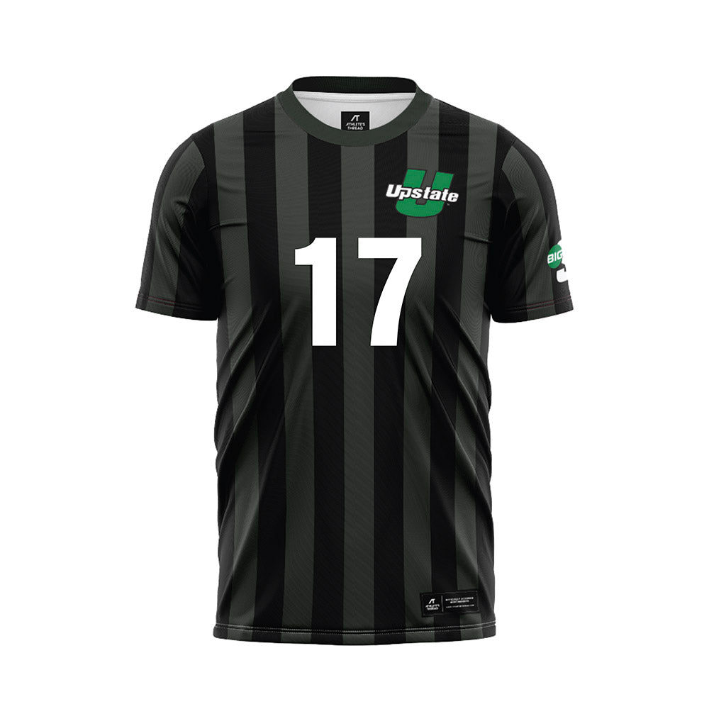 USC Upstate - NCAA Men's Soccer : Christopher Alberts - Black Soccer Jersey-0