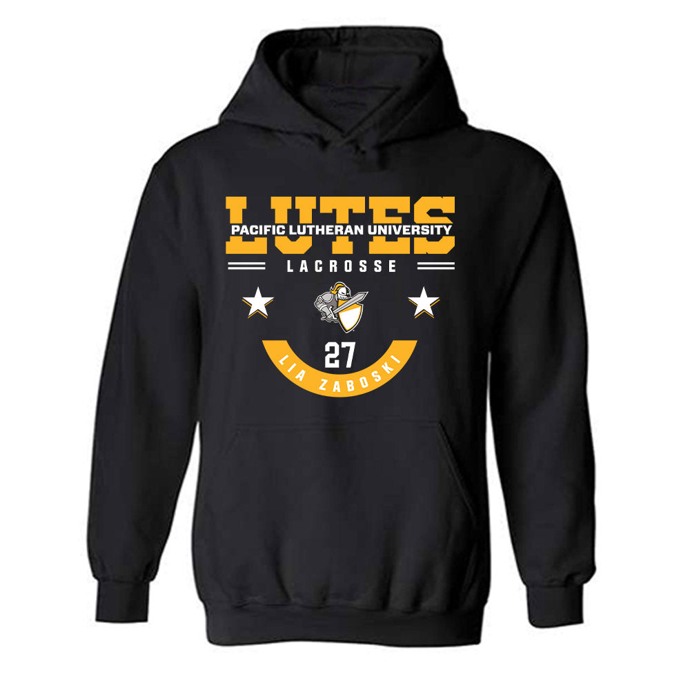 PLU - NCAA Women's Lacrosse : Lia Zaboski - Classic Fashion Shersey Hooded Sweatshirt