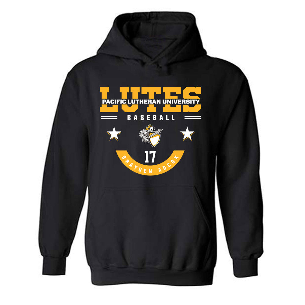 PLU - NCAA Baseball : Brayden Adcox - Classic Fashion Shersey Hooded Sweatshirt