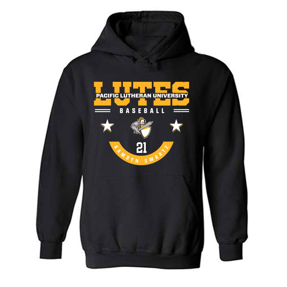 PLU - NCAA Baseball : Kamryn Swartz - Classic Fashion Shersey Hooded Sweatshirt-0