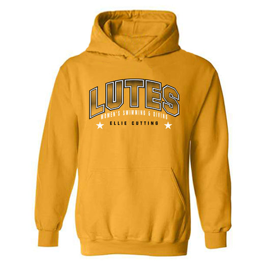 PLU - NCAA Women's Swimming & Diving : Ellie Cutting - Classic Fashion Shersey Hooded Sweatshirt