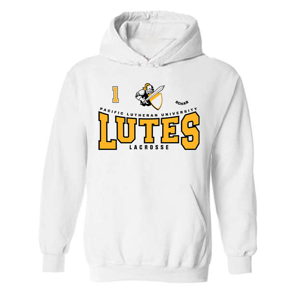 PLU - NCAA Women's Lacrosse : Auslyn Schab - Classic Fashion Shersey Hooded Sweatshirt-0
