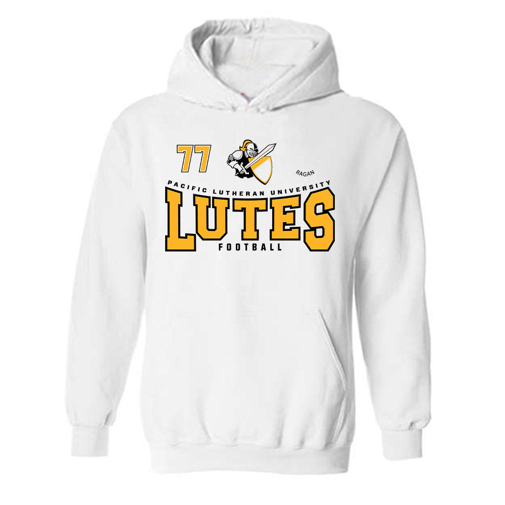 PLU - NCAA Football : Tyler Ragan - Classic Fashion Shersey Hooded Sweatshirt