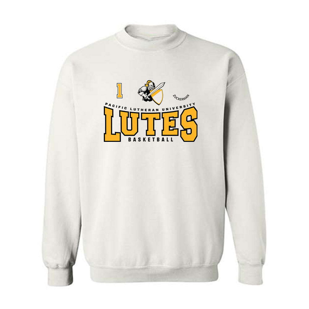 PLU - NCAA Men's Basketball : Zach Zuckerman - Classic Fashion Shersey Crewneck Sweatshirt-0