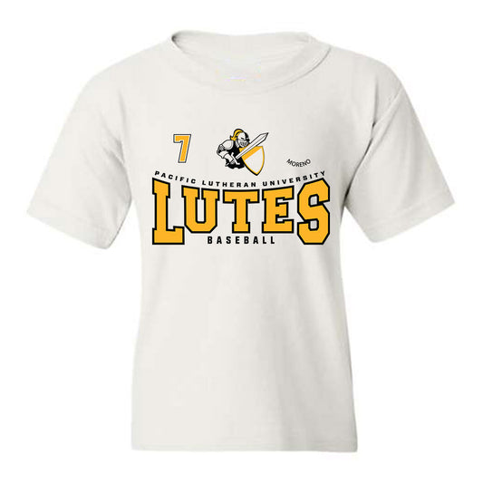 PLU - NCAA Baseball : Chris Moreno - Classic Fashion Shersey Youth T-Shirt