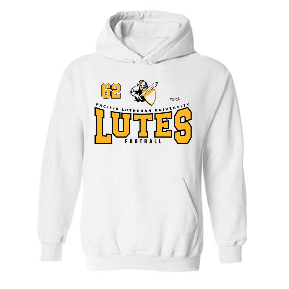 PLU - NCAA Football : Nathan Boyce - Classic Fashion Shersey Hooded Sweatshirt-0