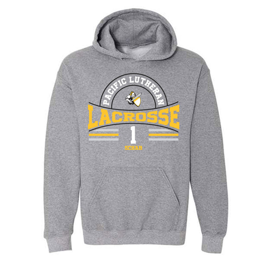 PLU - NCAA Women's Lacrosse : Auslyn Schab - Classic Fashion Shersey Hooded Sweatshirt-0