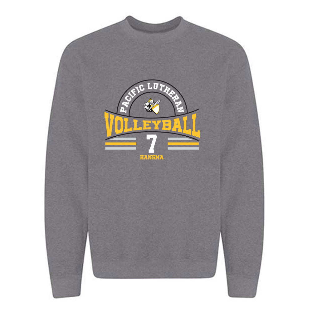 PLU - NCAA Women's Volleyball : Audrey Hansma - Classic Fashion Shersey Crewneck Sweatshirt-0