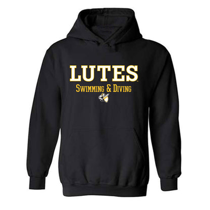 PLU - NCAA Men's Swimming & Diving : Emiliano Zuniga - Classic Shersey Hooded Sweatshirt
