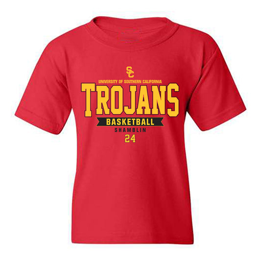 USC - NCAA Women's Basketball : Brooklyn Shamblin - Classic Fashion Shersey Youth T-Shirt-0