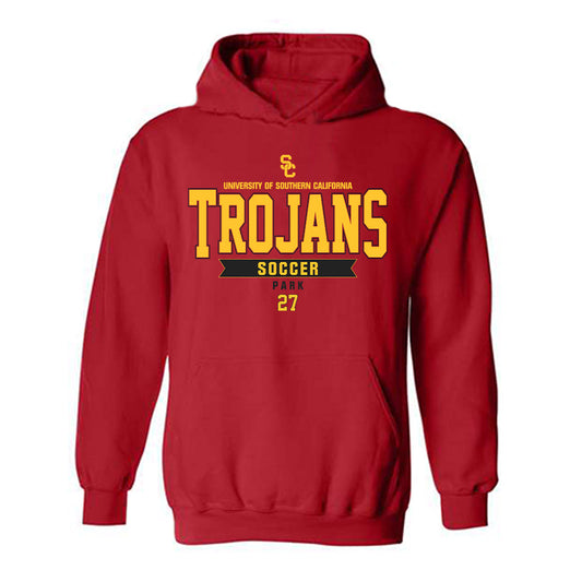 USC - NCAA Women's Soccer : Katie Park - Classic Fashion Shersey Hooded Sweatshirt