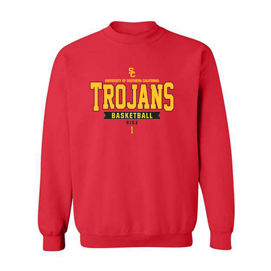 USC - NCAA Men's Basketball : Rodney Rice - Classic Fashion Shersey Crewneck Sweatshirt-0