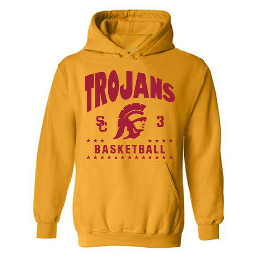 USC - NCAA Men's Basketball : Amarion Dickerson - Classic Fashion Shersey Hooded Sweatshirt-0