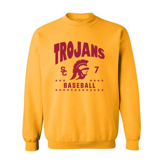 USC - NCAA Baseball : Abbrie Covarrubias - Classic Fashion Shersey Crewneck Sweatshirt-0