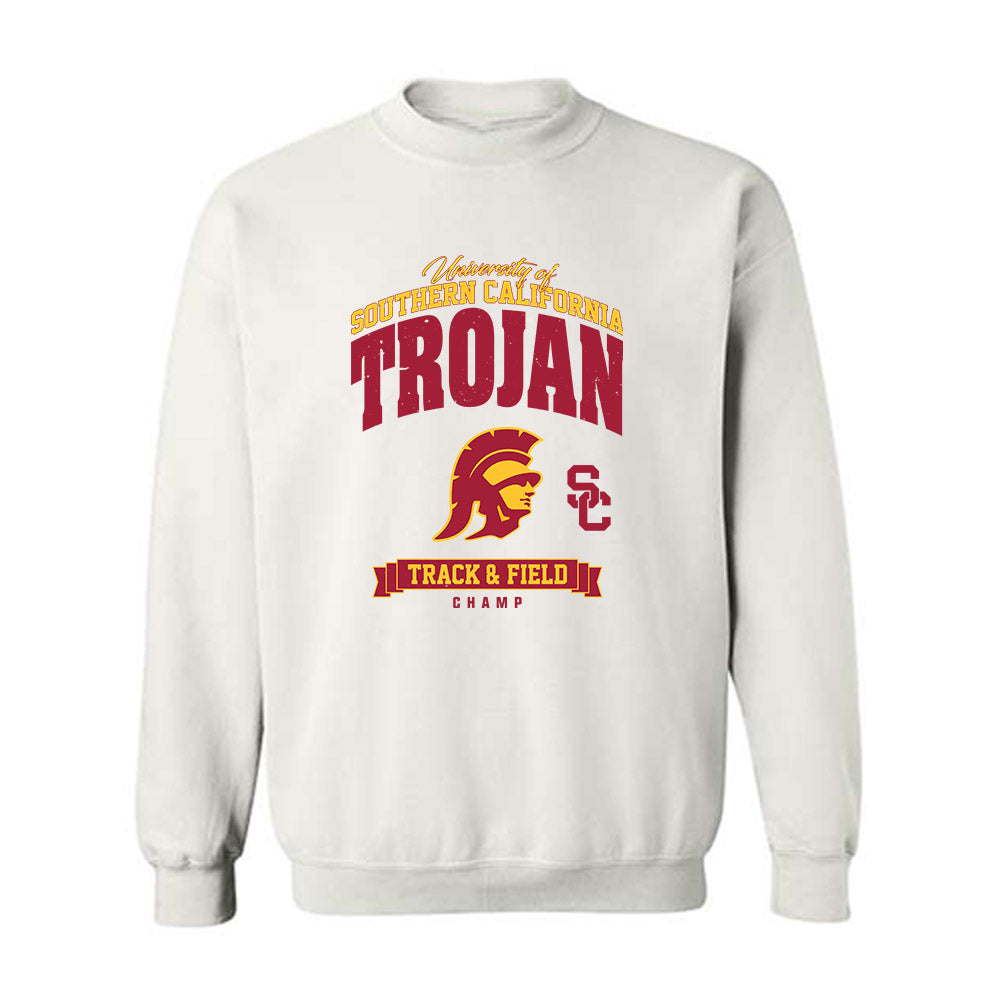 USC - NCAA Women's Track & Field : Gavin Champ - Classic Fashion Shersey Crewneck Sweatshirt-0