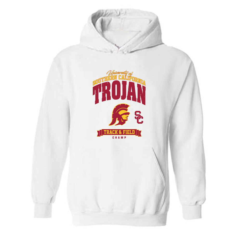 USC - NCAA Women's Track & Field : Gavin Champ - Classic Fashion Shersey Hooded Sweatshirt-0