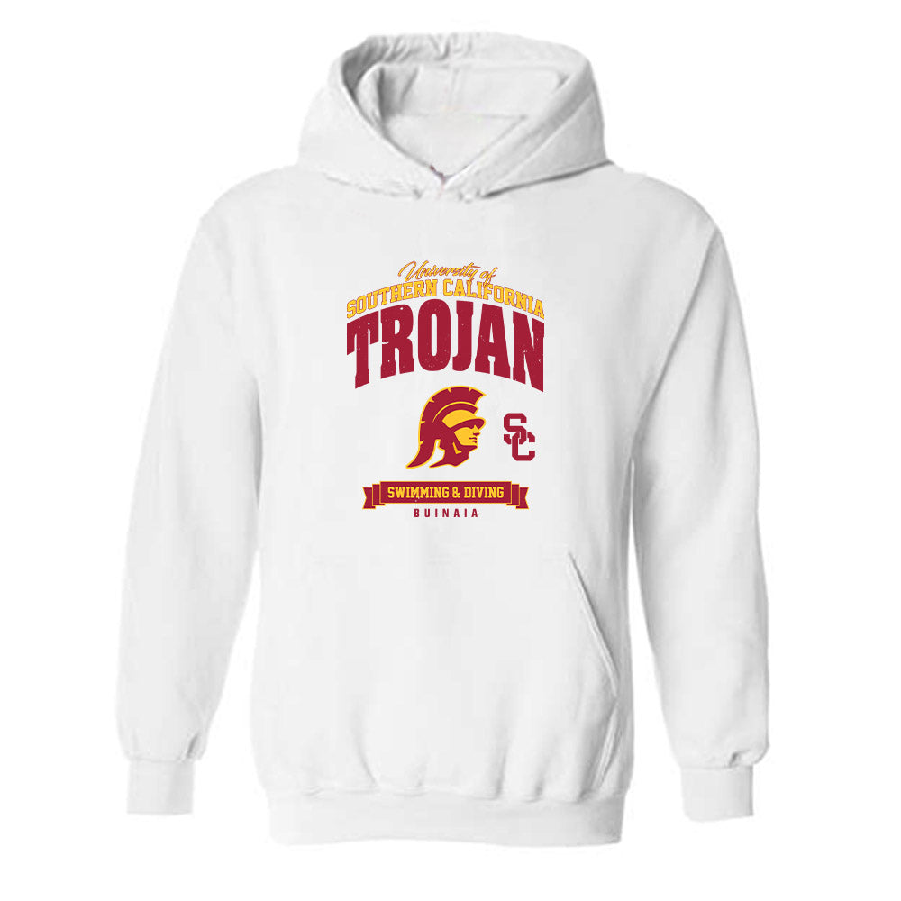 USC - NCAA Women's Swimming & Diving : Vasilissa Buinaia - Classic Fashion Shersey Hooded Sweatshirt-0