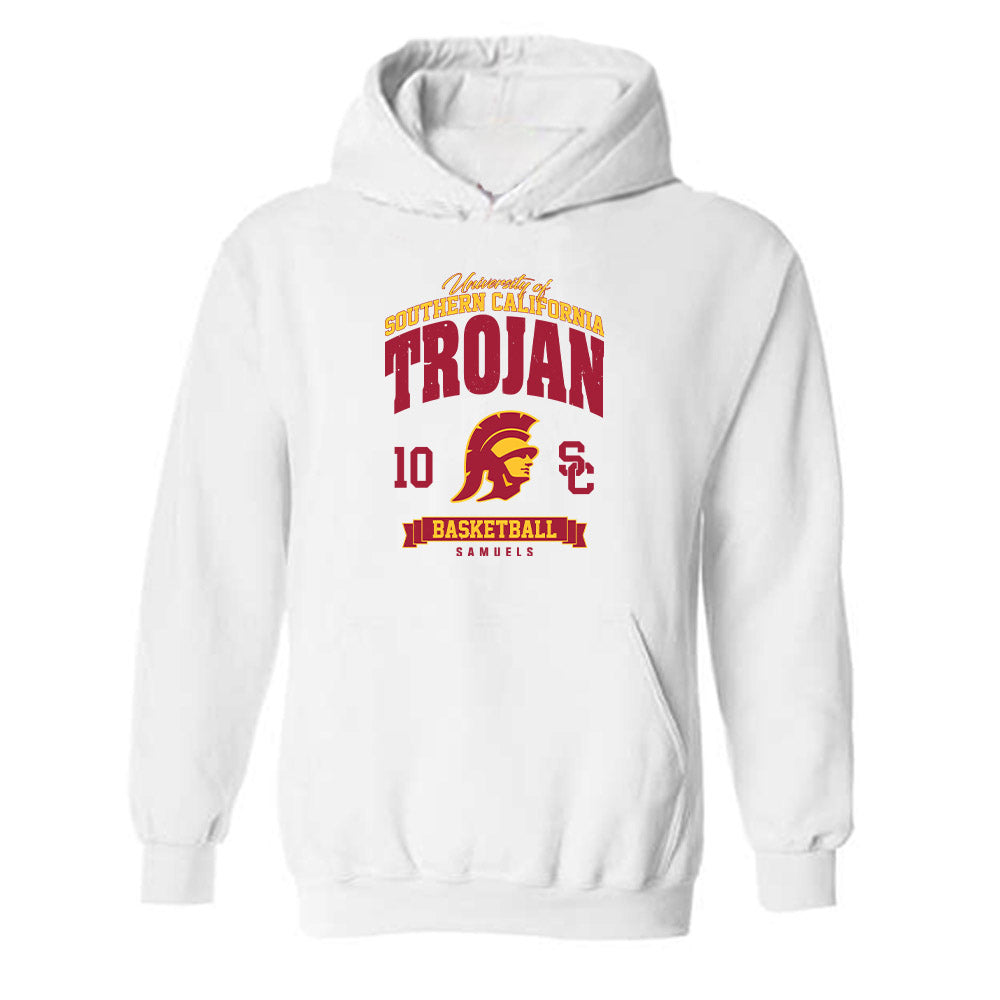 USC - NCAA Women's Basketball : Malia Samuels - Classic Fashion Shersey Hooded Sweatshirt-0