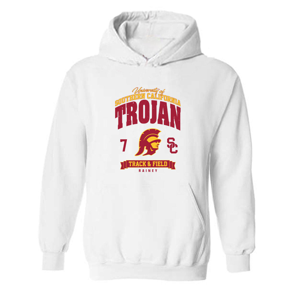 USC - NCAA Women's Track & Field : Darius Rainey - Classic Fashion Shersey Hooded Sweatshirt-0