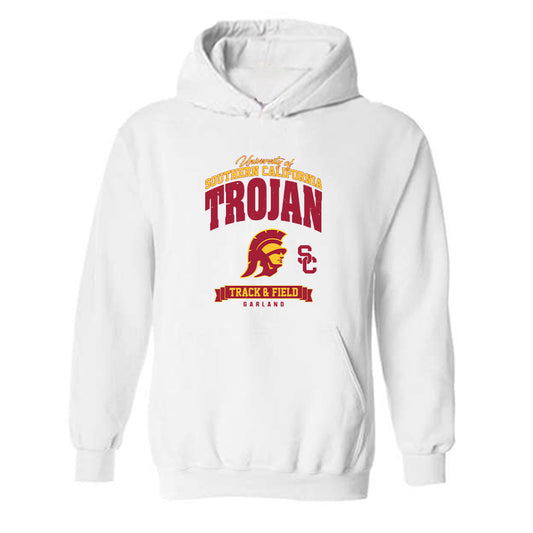 USC - NCAA Women's Track & Field : Reese Garland - Classic Fashion Shersey Hooded Sweatshirt-0