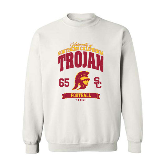 USC - NCAA Football : Erwin Taomi - Classic Fashion Shersey Crewneck Sweatshirt-0
