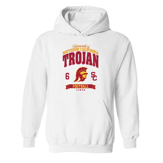 USC - NCAA Football : Makai Lemon - Classic Fashion Shersey Hooded Sweatshirt-0