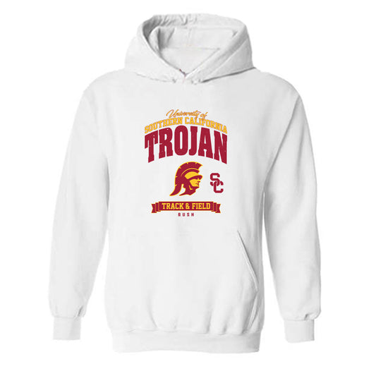 USC - NCAA Women's Track & Field : Ahnyx bush - Classic Fashion Shersey Hooded Sweatshirt-0