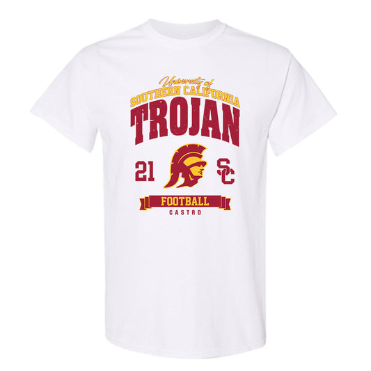 USC - NCAA Football : Trestin Castro - Classic Fashion Shersey T-Shirt-0