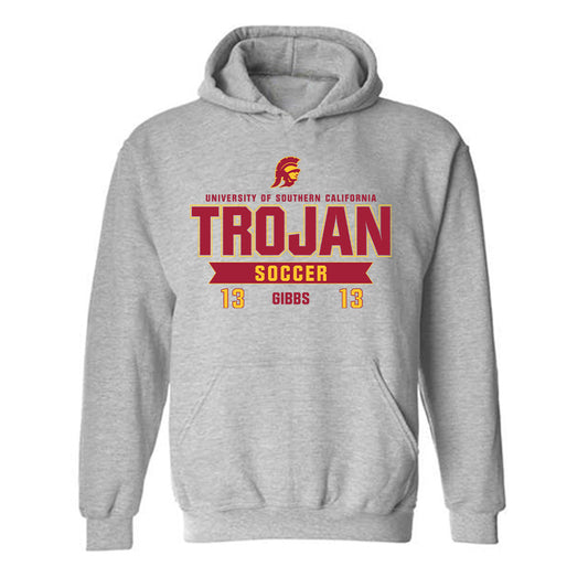 USC - NCAA Women's Soccer : Lana Gibbs - Classic Fashion Shersey Hooded Sweatshirt-0