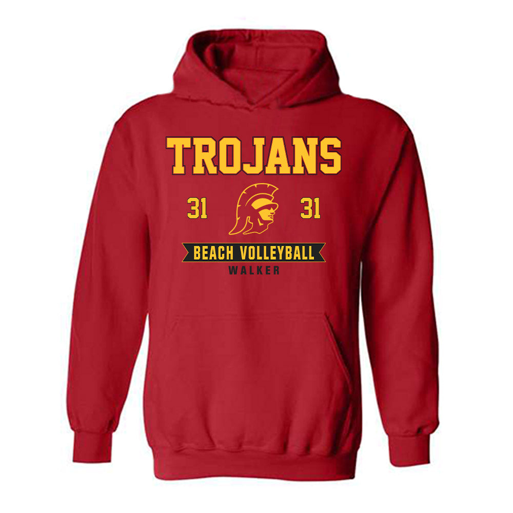 USC - NCAA Beach Volleyball : Gabby Walker - Classic Fashion Shersey Hooded Sweatshirt