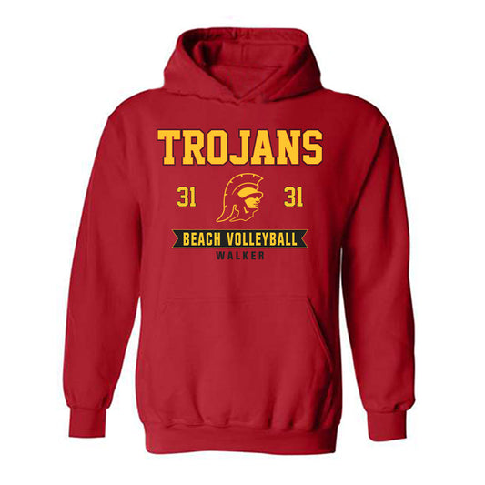 USC - NCAA Beach Volleyball : Gabby Walker - Classic Fashion Shersey Hooded Sweatshirt