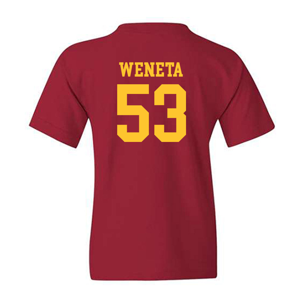USC - NCAA Football : Nathan Weneta - Classic Shersey Youth T-Shirt-1